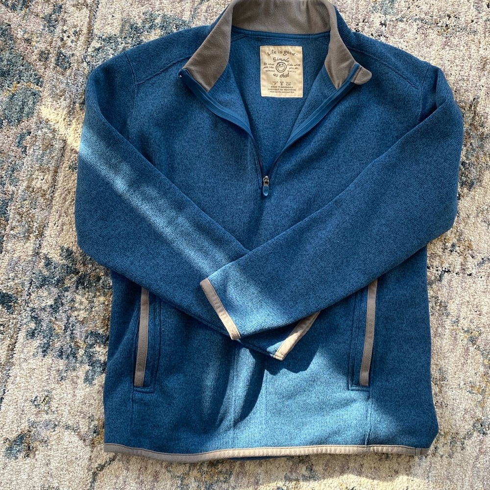 Life is good 1/4 zip pull over